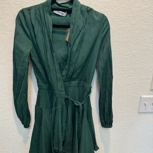 DO+BE Forest Green Long Sleeve Dress